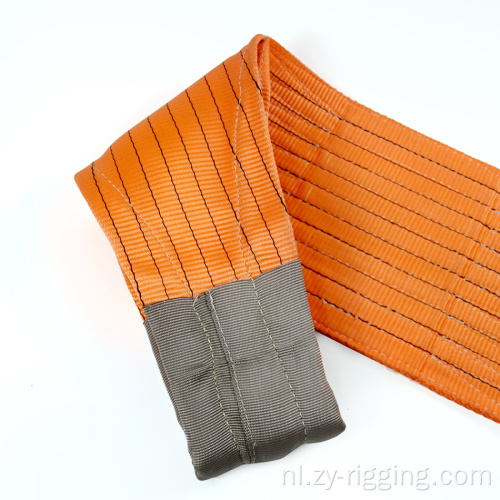 OEM 10 ton polyester platte dubbele webbing sling